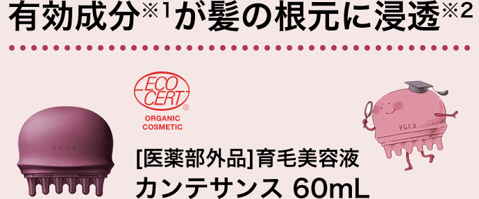 【［医薬部外品］育毛美容液】カンテサンス