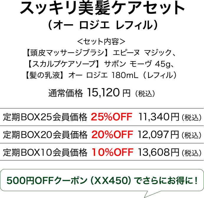 スッキリ美髪ケアセット（レフィル）