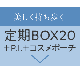 定期BOX20スキンケア+P.I.+ポーチ